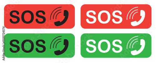 sos emergency call, emergency hotline icon
