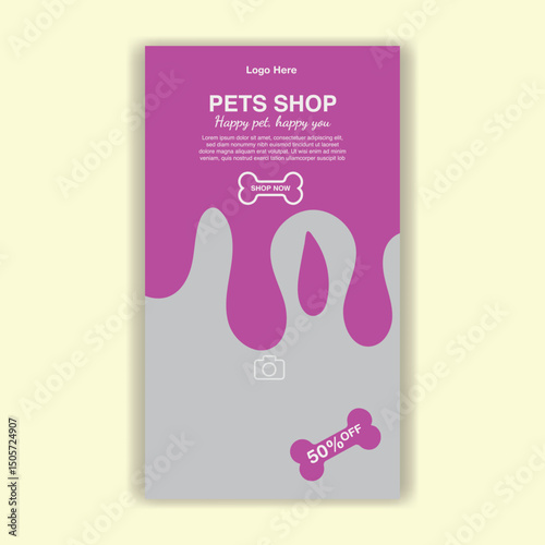 Social Media Template Pet Shop, Pet Grooming And Pet Store