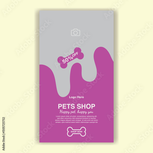 Social Media Template Pet Shop, Pet Grooming And Pet Store