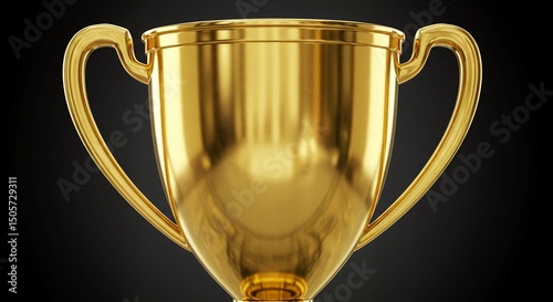 Golden Trophy Symbol of Victory, Achievement, and Excellence