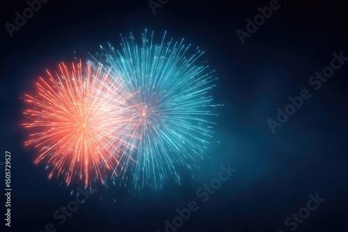 colorful fireworks burst against clear night sky symbolizing usa independence day with sense of wonder and celebration