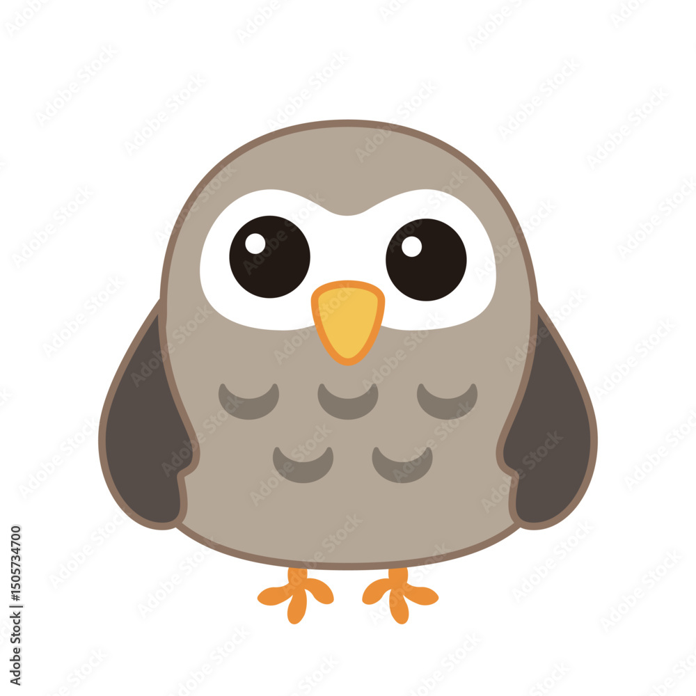 Fototapeta premium かわいいフクロウのイラスト
