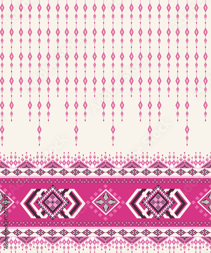 Colorful geometric pattern on light background