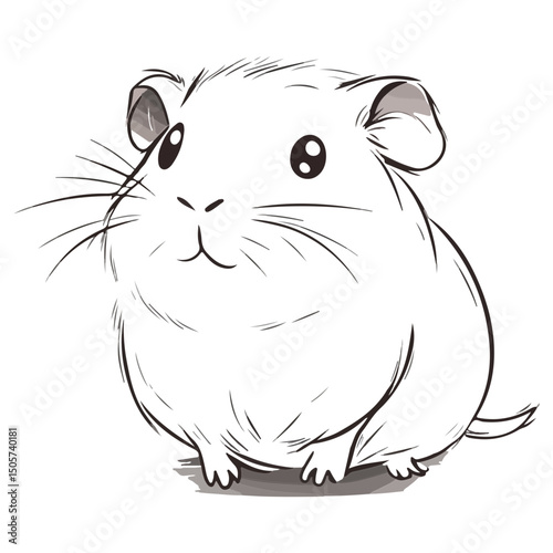 guinea pig, animal, vector, transparent background, mammal, nature, cute, zoo, pet, isolated, rodent, cavy, furry, guinea-pig, cavia, adorable, small, fluffy