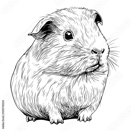 guinea pig, animal, vector, transparent background, mammal, nature, cute, zoo, pet, isolated, rodent, cavy, furry, guinea-pig, cavia, adorable, small, fluffy