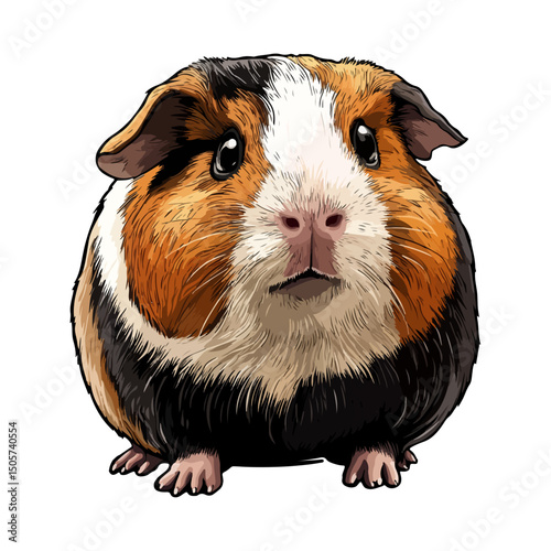 guinea pig, animal, vector, transparent background, mammal, nature, cute, zoo, pet, isolated, rodent, cavy, furry, guinea-pig, cavia, adorable, small, fluffy
