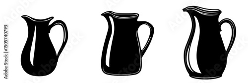 Adobe IllustraJug silhouette modern icon sign symbol illustration designtor Artwork is a unique design