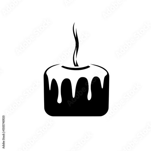 The design of the Melting Cube is characterized by its simplicity and striking visual appeal, featuring a black cube from which white lines appear to drip, symbolizing concepts such as change,