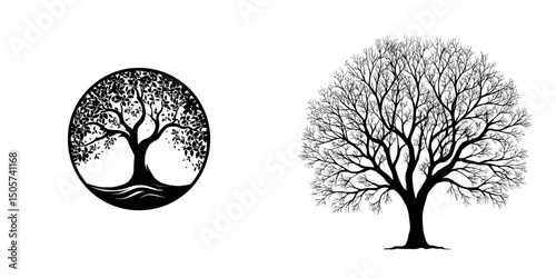 A stylized tree silhouette with lush foliage is set against a clean backdrop, embodying growth, strength, and resilience