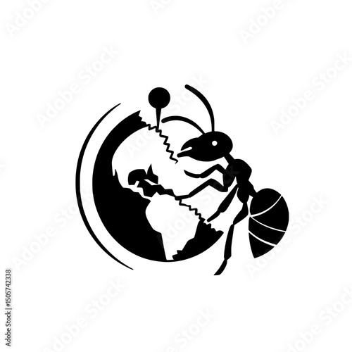 Minimalist and very simple silhouettes of a toy grabber, featuring a flat and single design in black against a white background