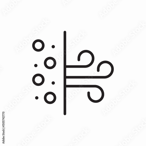 air filter system icon vector sign
