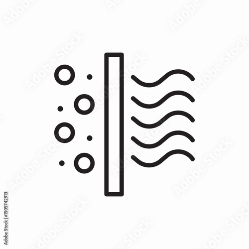 air filter system icon vector sign