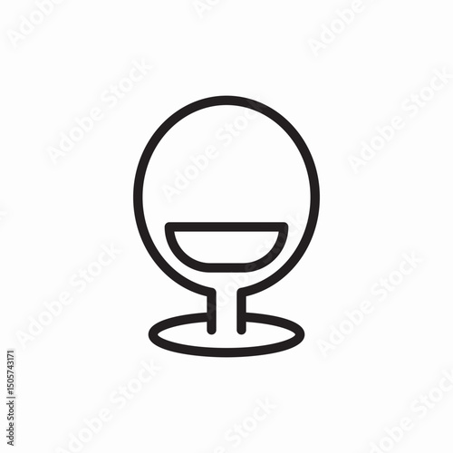 mirror icon vector sign