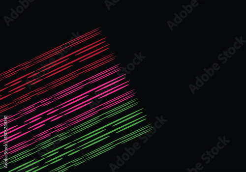 Abstract geometric lines pattern on black background. Elegant dark gray color with textured modern design uses for  book page, paintings, printing, mobile backgrounds, book, covers, screen savers, web