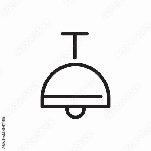 chandelier lamp lighting icon vector sign