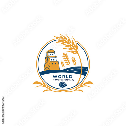 World food safety day vector celebrating worldwide on 7th June every year 