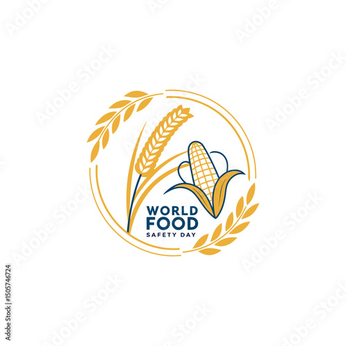World food safety day vector celebrating worldwide on 7th June every year 
