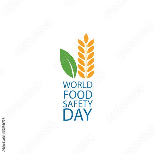 World food safety day vector celebrating worldwide on 7th June every year 