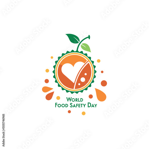 World food safety day vector celebrating worldwide on 7th June every year 