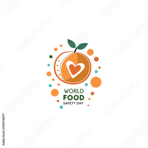 World food safety day vector celebrating worldwide on 7th June every year 