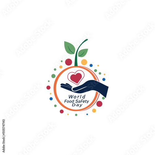 World food safety day vector celebrating worldwide on 7th June every year 
