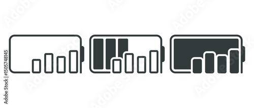 Battery performance  icon. Illustration vector