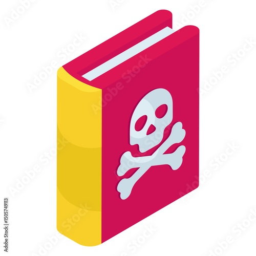 Perfect design icon of halloween book