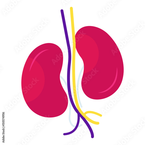 Premium download icon of kidneys
