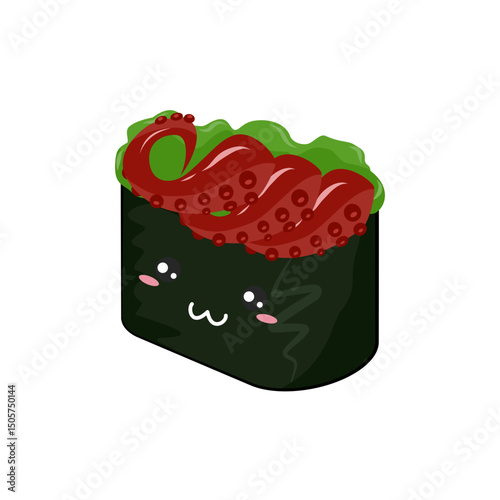 Kawaii Octopus Sushi