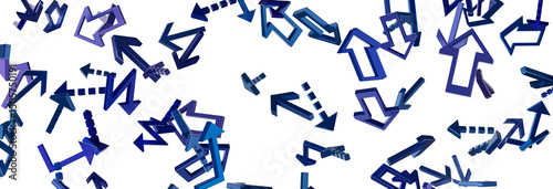 Abstract Blue Arrows Background
