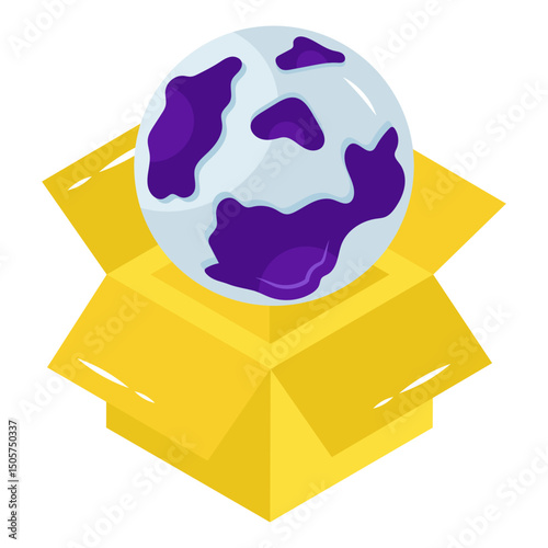 A perfect design icon of global delivery