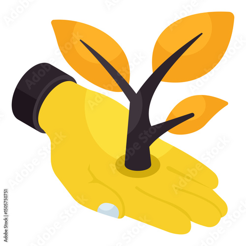 Vector design of growing plant