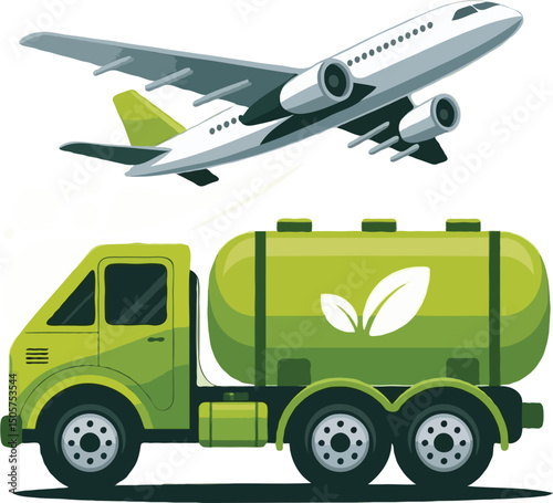 vector illustration of a plane
