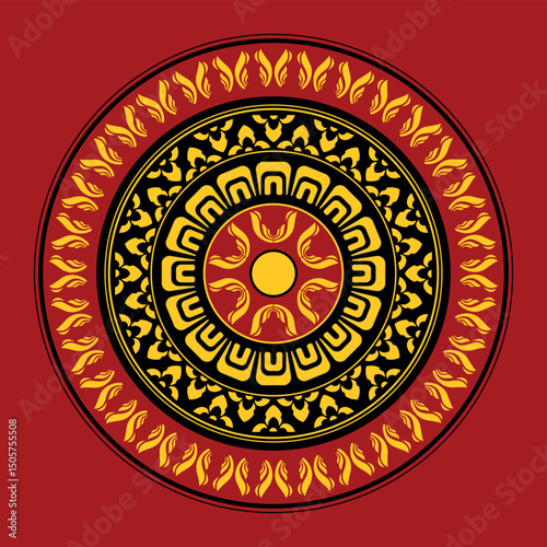 Editable Mandala Art Sri lanka Traditional