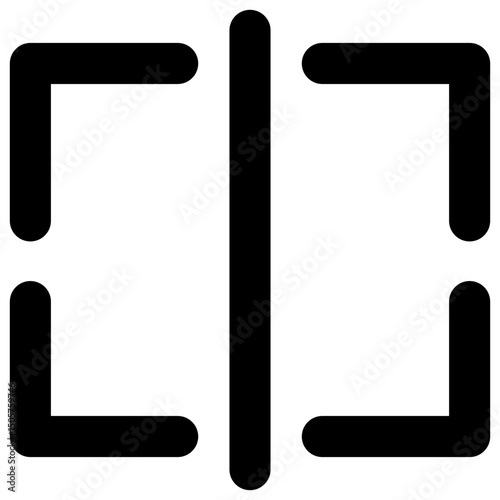 Divide Outline Icon