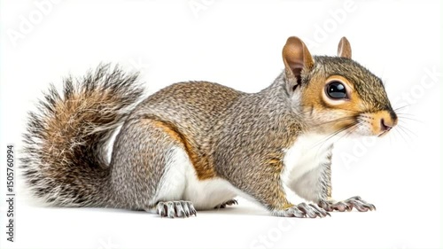 squirrel on a white background
