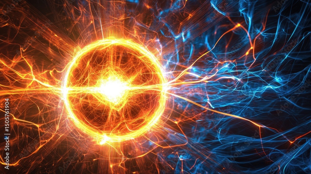 Fototapeta premium fiery explosion with alpha