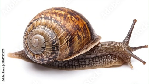 snail isolated on white background