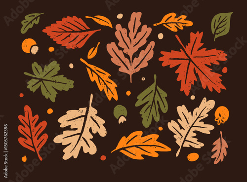 Doodle Autumn Leaves Clip Art for, fall maple leaf, dry leaf, autumn trees, falling leaves background, flower vector, autumn leaves icon, or leaf logo in svg vector 