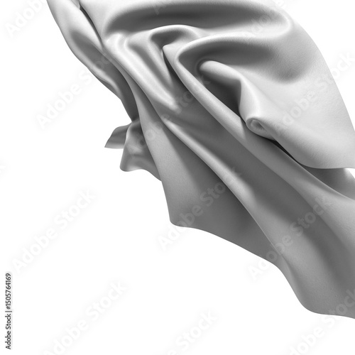 Close-up of white fabric wi...