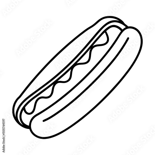 hot dog vector illustration