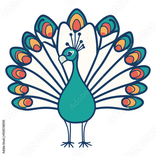 peacock, animal, vector, transparent background, pattern, nature, feather, wildlife, beauty, symbol, feathers, beautiful, beak, ornate, vintage, wing, colorful, display, elegance, peafowl, color, zoo,
