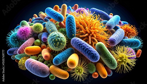 3d rendered illustration of bacteria