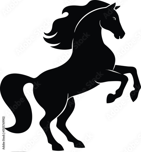 horse silhouette vector