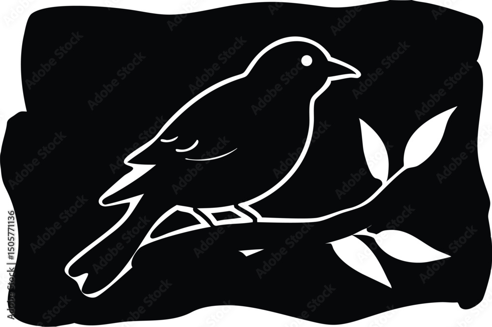Fototapeta premium vector illustration of a bird