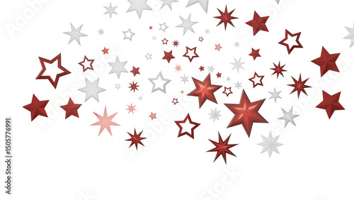A collection of red and whi...