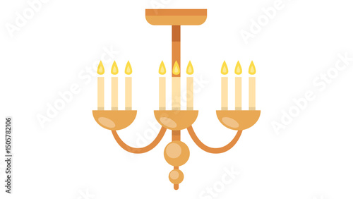 vector illustration of a candle
