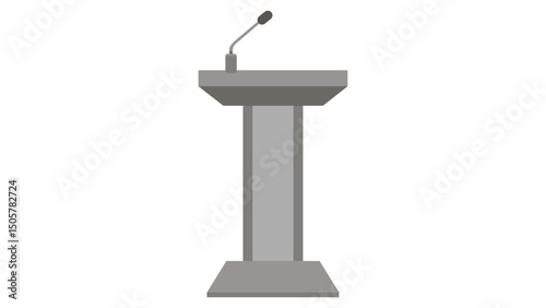 podium with microphone