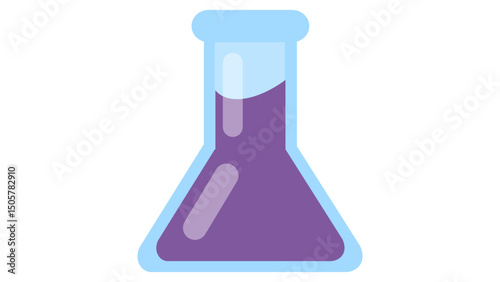 test tube with blue liquid