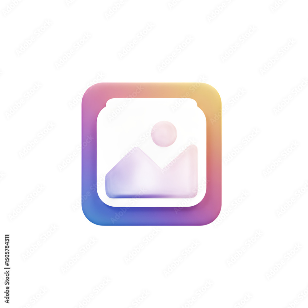 A captivating 3D rendering of a gallery icon. A visual representation of a gallery app with modern and clean lines, hinting at a digital space for visual content and sharing. A captivating 3D rendering of a gallery icon. A visual representation of a gallery app with modern and clean lines, hinting at a digital space for visual content and sharing.